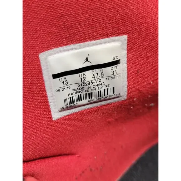 Nike Air Jordan Son Of Mars White-Gym Red-Black Sz 13 [512245-112]